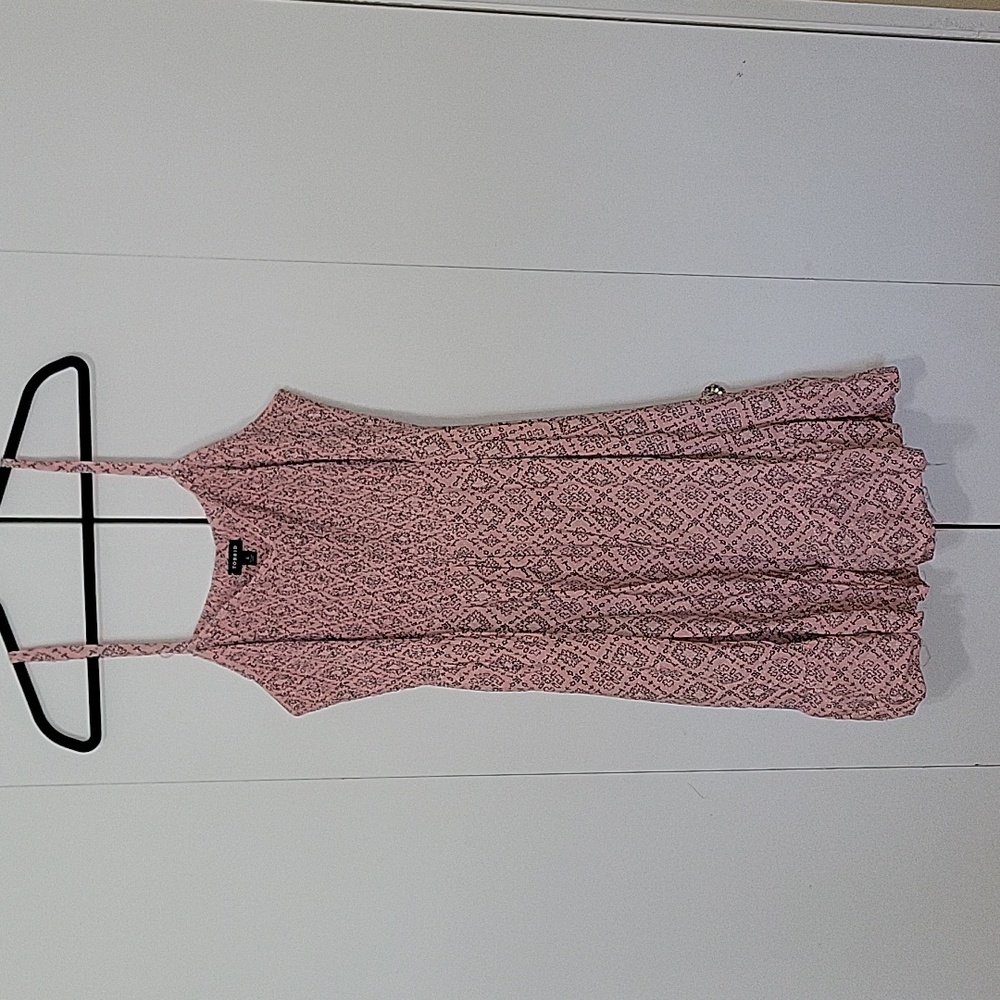 Torrid Size 4, Blush and Black Spaghetti Strap Dress